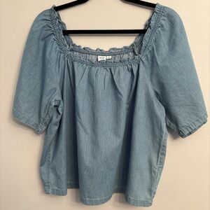 NWT Gap Denim Top - size S